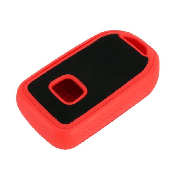 Car Flocking Plastic Knife-shaped Key Protective Cover Three Button with Start Key for Honda (Red) - Image 3