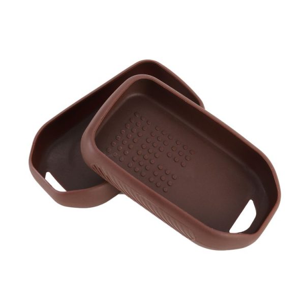 Car Flocking Plastic Knife-shaped Key Protective Cover Four Button with Left And Right Sliding Door Keys for Honda (Brown) - Image 5