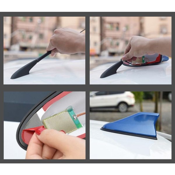 Universal Car Antenna Aerial Shark Fin Radio Signal (Grey) - Image 10