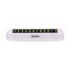 WK WT-SP05 Soft Magnetic No Glue Luminous Digital Temporary Parking Card Car Sticker (White) - Image 2