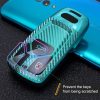 Audi Smart 3-button 2018 Car TPU Key Protective Cover Key Case with Key Ring (Blue) - Image 9