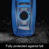 BMW Square 4-button A Version Car TPU Key Protective Cover Key Case with Key Ring (Green) - Image 6