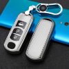 Mazda Smart 3-button Car TPU Key Protective Cover Key Case with Key Ring (Silver) - Image 2