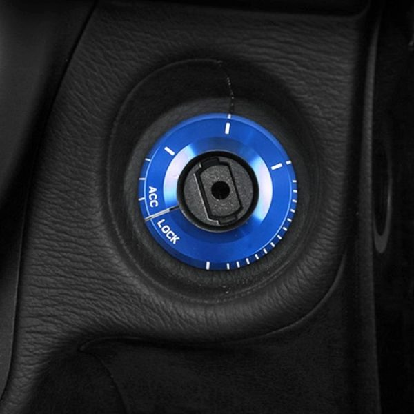 Mercedes-Benz Metal Ignition Key Ring, Diameter: 4.8cm (Blue) - Image 5