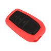 Car Flocking Plastic Key Protective Cover Three Buttons for Toyota, Style 2 (Red) - Image 2