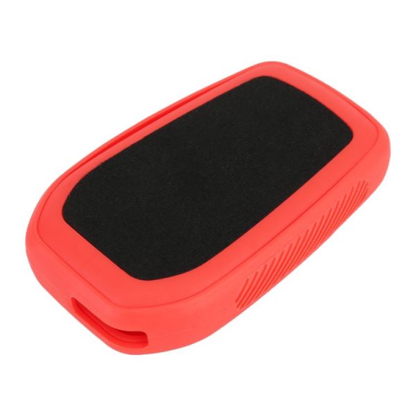 Car Flocking Plastic Key Protective Cover Three Buttons for Toyota, Style 2 (Red) - Image 4