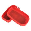 Car Flocking Plastic Key Protective Cover Three Buttons for Toyota, Style 2 (Red) - Image 5