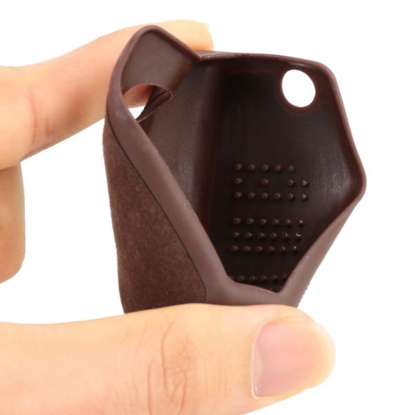 Car Flocking Plastic Key Protective Cover Two Buttons for Toyota, Style 3 (Brown) - Image 5