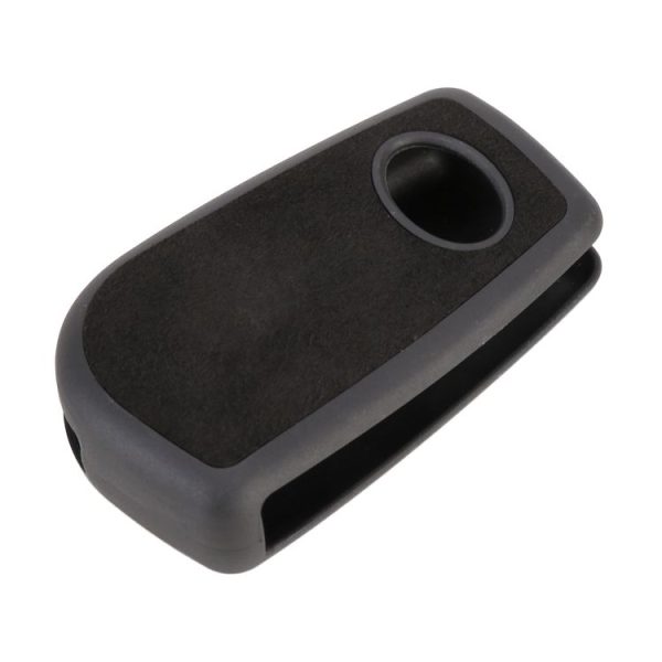 Car Flocking Plastic Key Protective Cover Three Buttons for Toyota, Style 3 (Black) - Image 4
