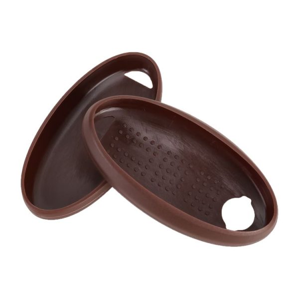 Car Flocking Plastic Key Protective Cover Three Buttons A for Nissan X-TRAIL / Teana / Qashqai / Sylphy / Tiida, Style 2 (Brown) - Image 5