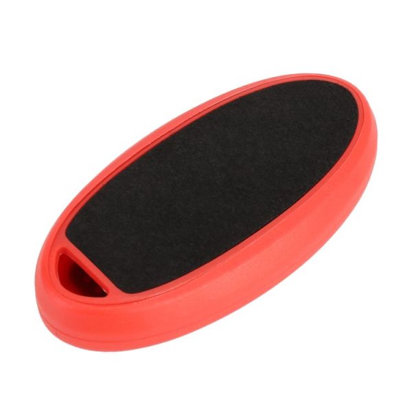 Car Flocking Plastic Key Protective Cover Three Buttons C for Nissan X-TRAIL / Teana / Qashqai / Sylphy / Tiida, Style 2 (Red) - Image 4