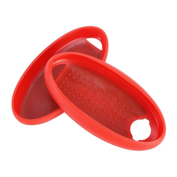 Car Flocking Plastic Key Protective Cover Three Buttons C for Nissan X-TRAIL / Teana / Qashqai / Sylphy / Tiida, Style 2 (Red) - Image 5