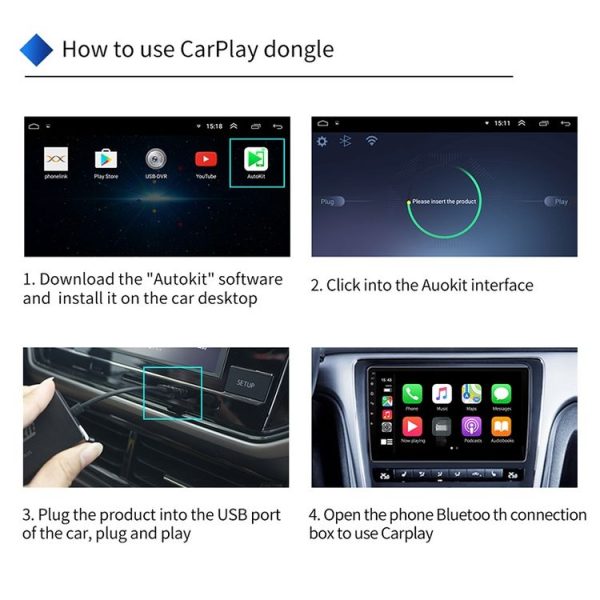 Car 5.8GHz Wireless iOS Carplay Module Auto Smart Phone Carplay - Image 7