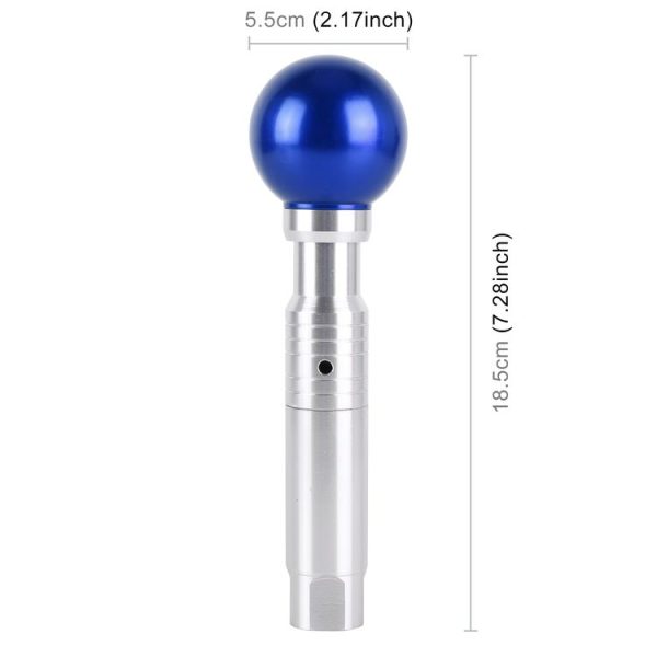 Universal Car Pressable Telescopic Gear Head Gear Shift Knob, Length 18.5cm (Blue) - Image 3