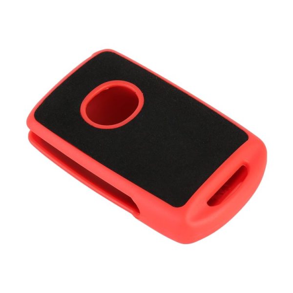 Car Square Flocking Plastic Key Protective Cover for Cadillac (Red) - Image 2