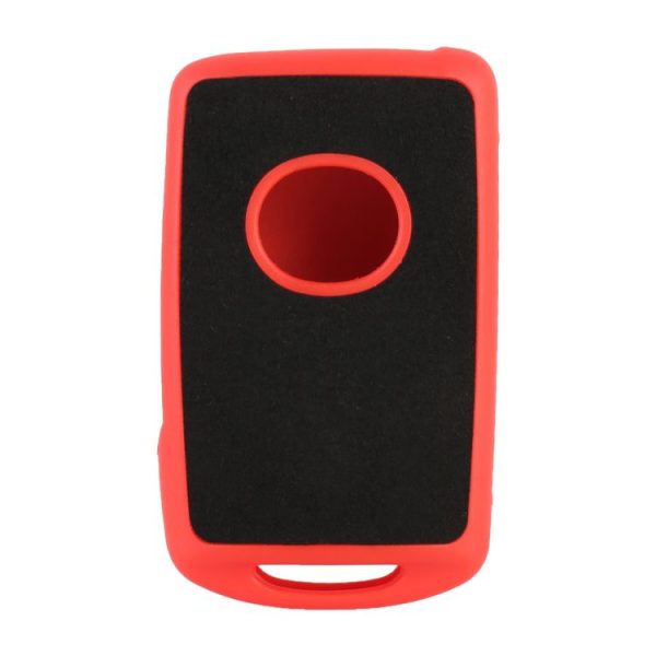 Car Square Flocking Plastic Key Protective Cover for Cadillac (Red) - Image 3