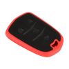 Car Flocking Plastic Key Protective Cover Four Buttons for Cadillac (Red) - Image 2