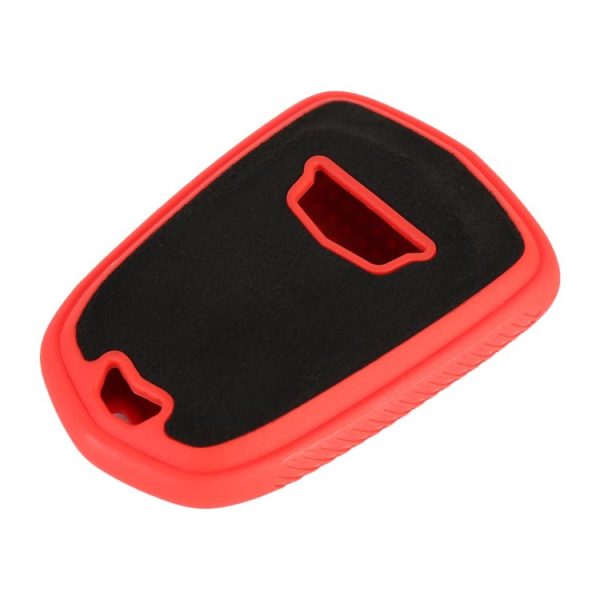 Car Flocking Plastic Key Protective Cover Four Buttons for Cadillac (Red) - Image 4
