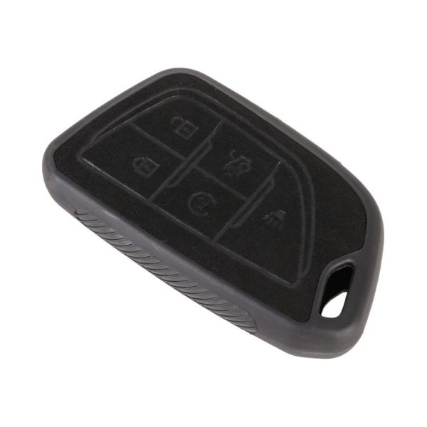 Car Flocking Plastic Key Protective Cover Five Buttons for Mazda (Black) - Image 2