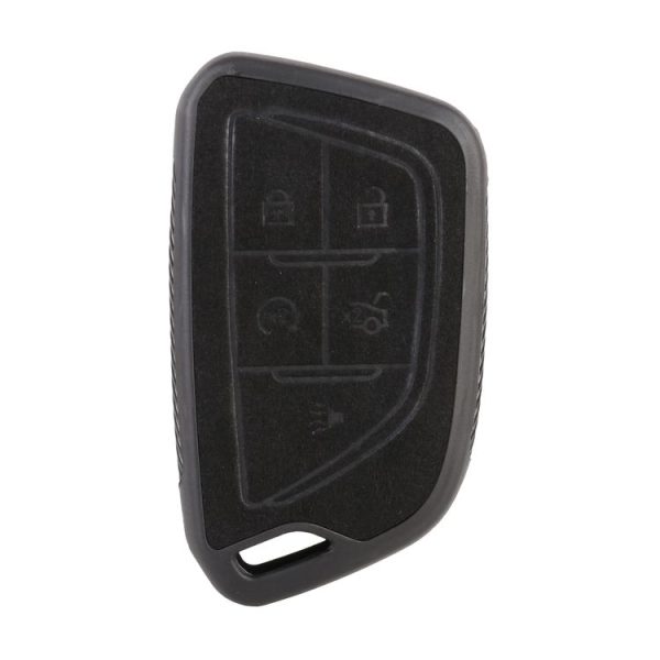 Car Flocking Plastic Key Protective Cover Five Buttons for Mazda (Black) - Image 3