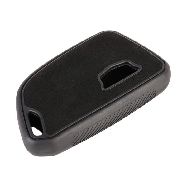 Car Flocking Plastic Key Protective Cover Five Buttons for Mazda (Black) - Image 4