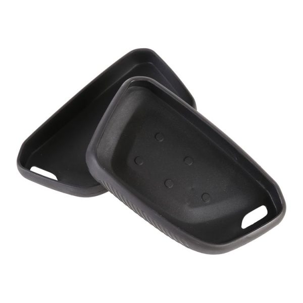 Car Flocking Plastic Key Protective Cover Five Buttons for Mazda (Black) - Image 5