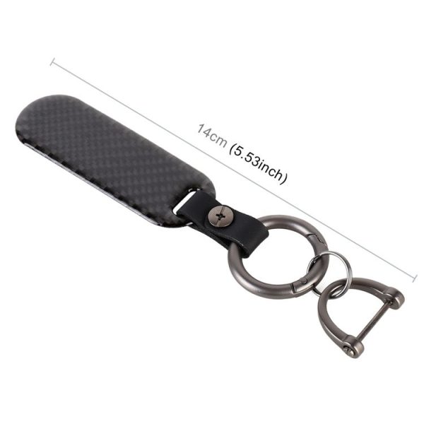 Car Carbon Fiber Keychain - Image 2