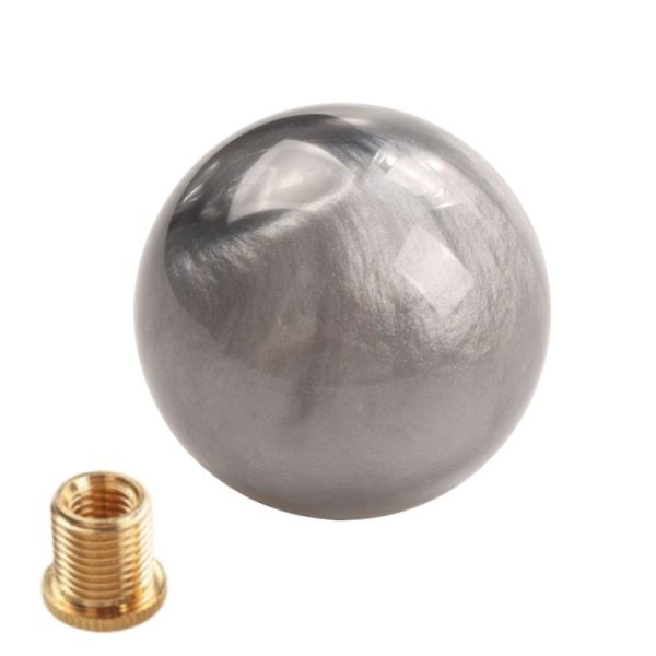 Car Manual Shifter Gear Shift Knob with Adapter M8 x 1.25 (Grey)