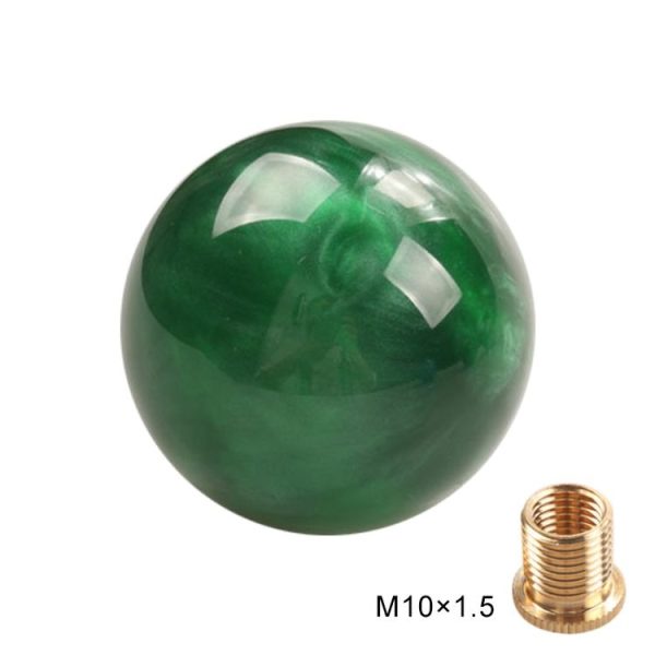 Car Manual Shifter Gear Shift Knob with Adapter M10 x 1.5 (Dark Green) - Image 2