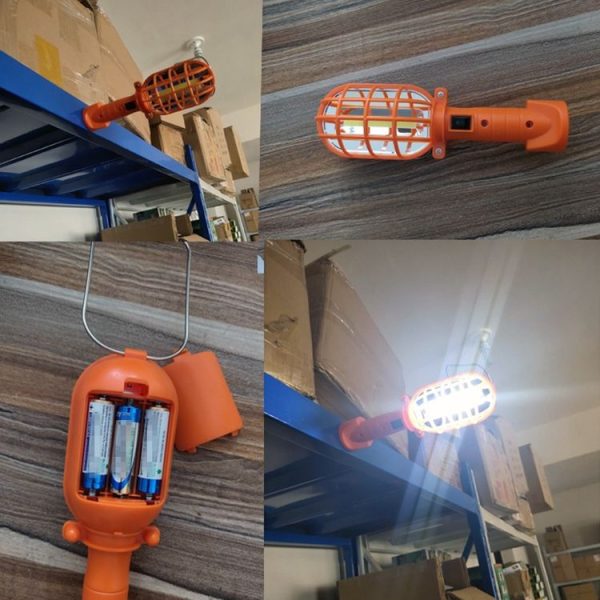 Car Work Maintenance Lamp Inspection Light Grid Outdoor Camping Lamp (Orange) - Image 6
