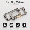 Car Luminous All-inclusive Zinc Alloy Key Protective Case Key Shell for Honda C Style Folding 3-button (Gun Metal) - Image 8