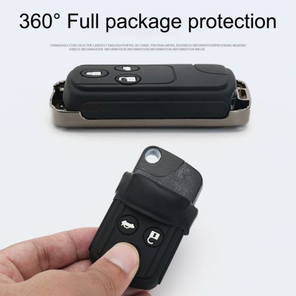 Car Luminous All-inclusive Zinc Alloy Key Protective Case Key Shell for Honda D Style Folding 2-button (Colour) - Image 3