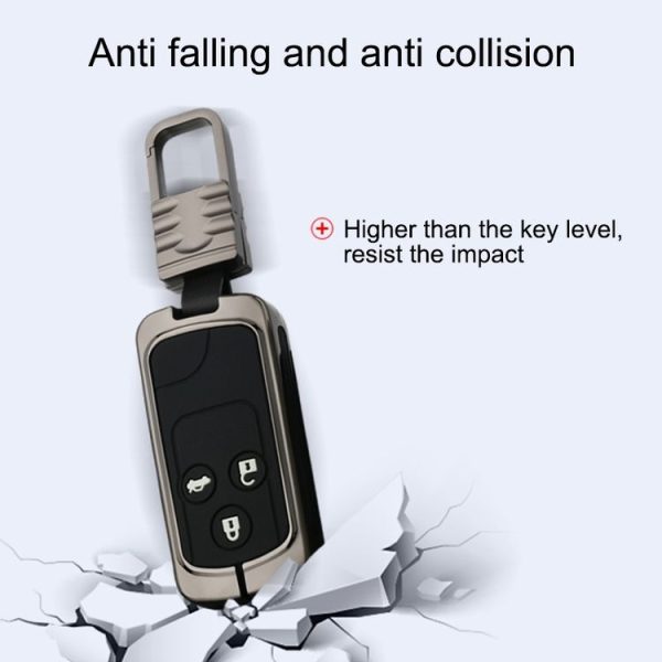 Car Luminous All-inclusive Zinc Alloy Key Protective Case Key Shell for Honda D Style Folding 2-button (Colour) - Image 6
