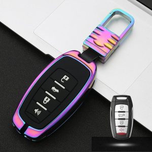 Car Luminous All-inclusive Zinc Alloy Key Protective Case Key Shell for Haval C Style Smart 4-button (Colour)