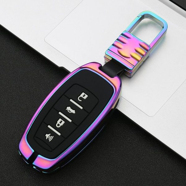 Car Luminous All-inclusive Zinc Alloy Key Protective Case Key Shell for Haval C Style Smart 4-button (Colour) - Image 2