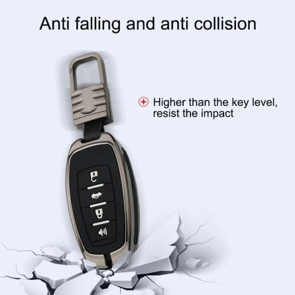 Car Luminous All-inclusive Zinc Alloy Key Protective Case Key Shell for Haval C Style Smart 4-button (Colour) - Image 6