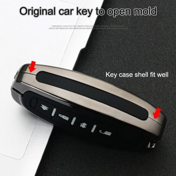 Car Luminous All-inclusive Zinc Alloy Key Protective Case Key Shell for Haval C Style Smart 4-button (Colour) - Image 9