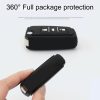 Car Luminous All-inclusive Zinc Alloy Key Protective Case Key Shell for Volkswagen A Style Smart 3-button (Silver) - Image 3