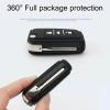 Car Luminous All-inclusive Zinc Alloy Key Protective Case Key Shell for Volkswagen B Style Folding 3-button (Silver) - Image 3