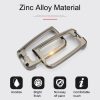 Car Luminous All-inclusive Zinc Alloy Key Protective Case Key Shell for Volkswagen B Style Folding 3-button (Silver) - Image 8