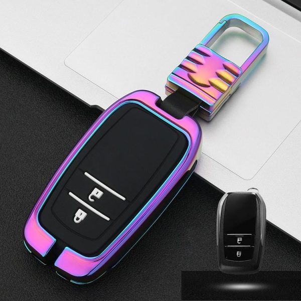 Car Luminous All-inclusive Zinc Alloy Key Protective Case Key Shell for Toyota A Style Smart 2-button (Colour)