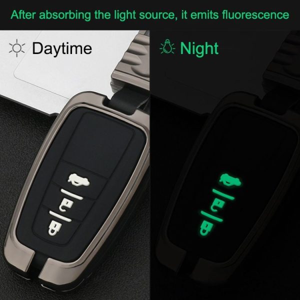 Car Luminous All-inclusive Zinc Alloy Key Protective Case Key Shell for Toyota B Style Folding 2-button (Colour) - Image 4