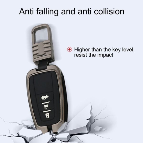 Car Luminous All-inclusive Zinc Alloy Key Protective Case Key Shell for Toyota B Style Folding 2-button (Colour) - Image 6