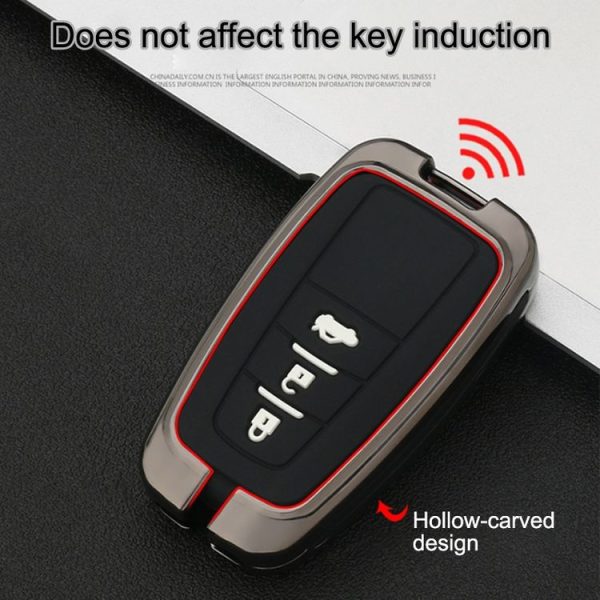 Car Luminous All-inclusive Zinc Alloy Key Protective Case Key Shell for Toyota B Style Folding 2-button (Colour) - Image 7
