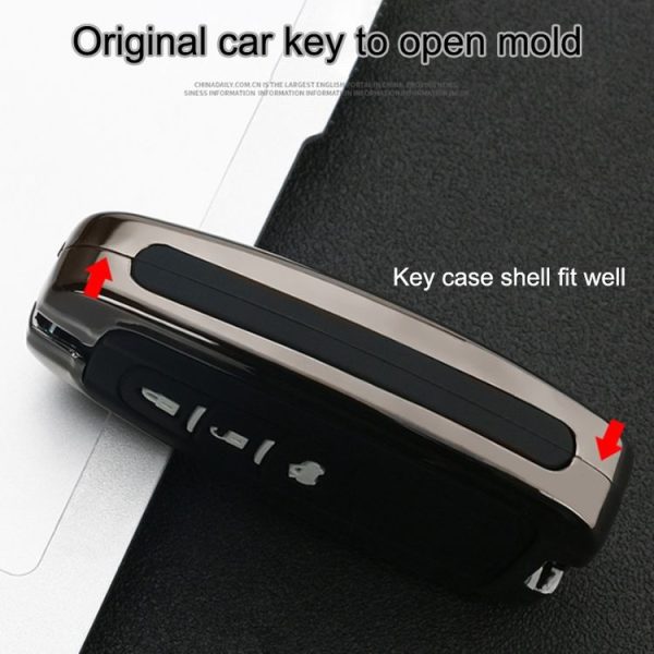 Car Luminous All-inclusive Zinc Alloy Key Protective Case Key Shell for Toyota B Style Folding 2-button (Colour) - Image 9