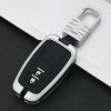 Car Luminous All-inclusive Zinc Alloy Key Protective Case Key Shell for Toyota C Style Smart 2-button (Silver) - Image 2