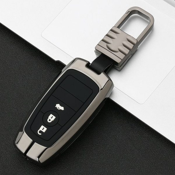 Car Luminous All-inclusive Zinc Alloy Key Protective Case Key Shell for Ford G Style Smart 3-button (Gun Metal) - Image 2