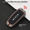 Car Luminous All-inclusive Zinc Alloy Key Protective Case Key Shell for Geely B Style Smart 4-button (Gun Metal) - Image 7