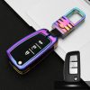 Car Luminous All-inclusive Zinc Alloy Key Protective Case Key Shell for Nissan F Style Folding 3-button (Colour)