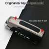 Car Luminous All-inclusive Zinc Alloy Key Protective Case Key Shell for Nissan F Style Folding 3-button (Colour) - Image 9